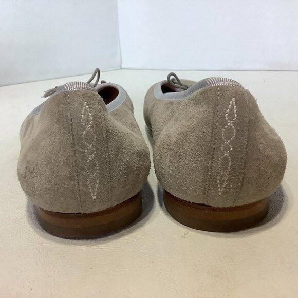 Katharine Page Suede Ballet Flats Shoes Tan Sz 38.5 Made Portugal - Picture 10 of 15